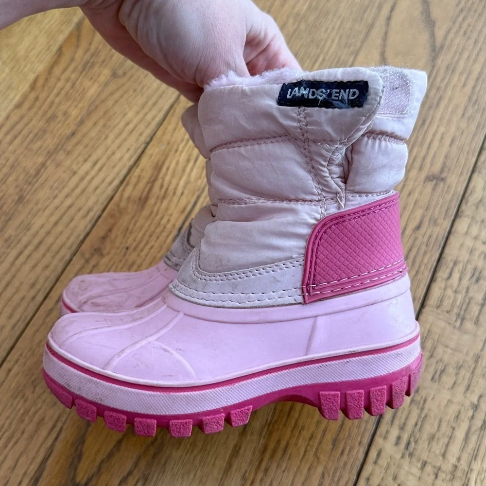Lands End Toddler Insulated Waterproof Snow Boots size 7
